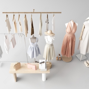 服装 女装店模特 女士衣服 女装展台 女士鞋子